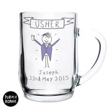 Personalised Purple Ronnie Wedding Tankard